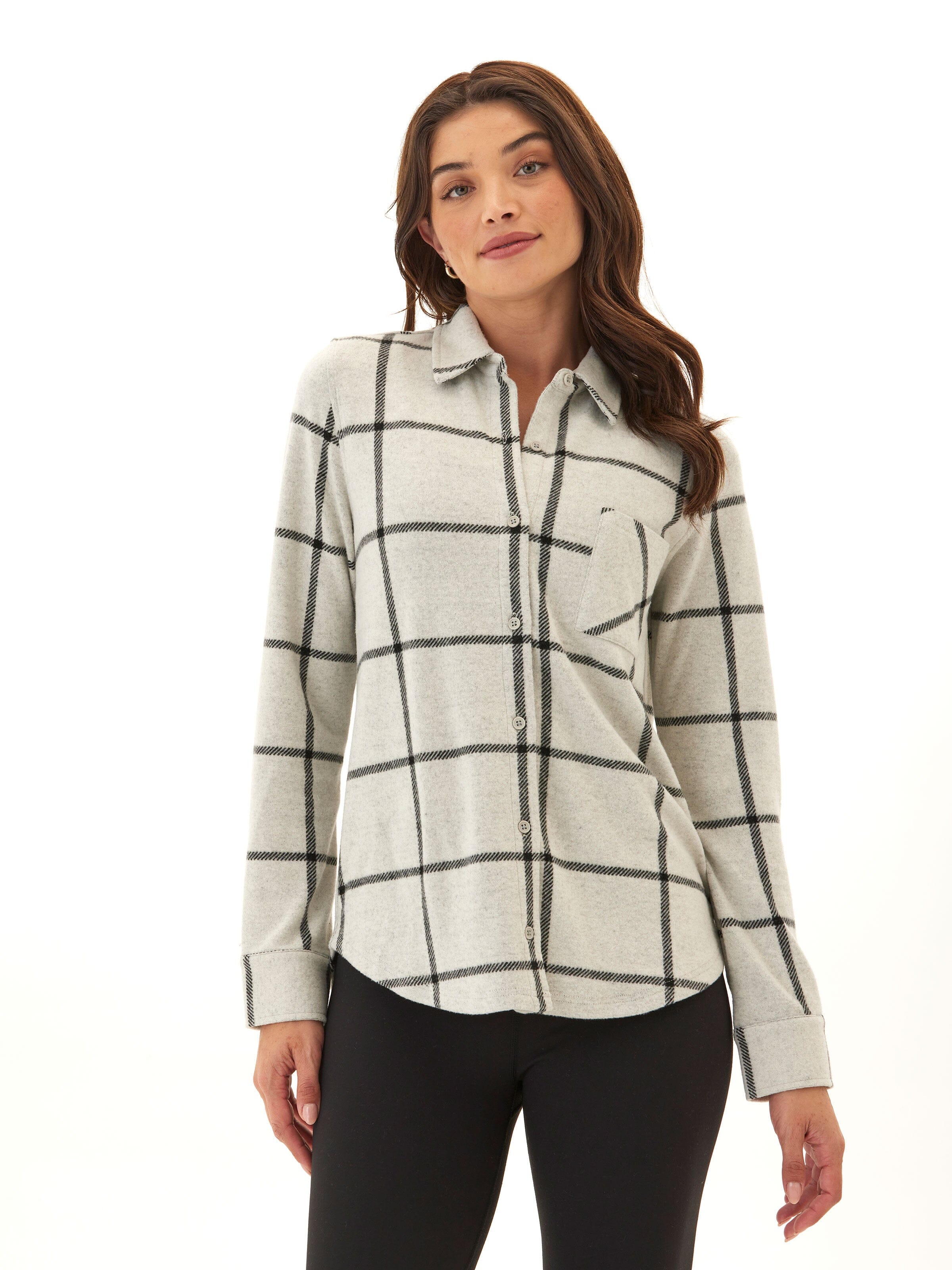 Kandyce Knit Fleece Button-Up