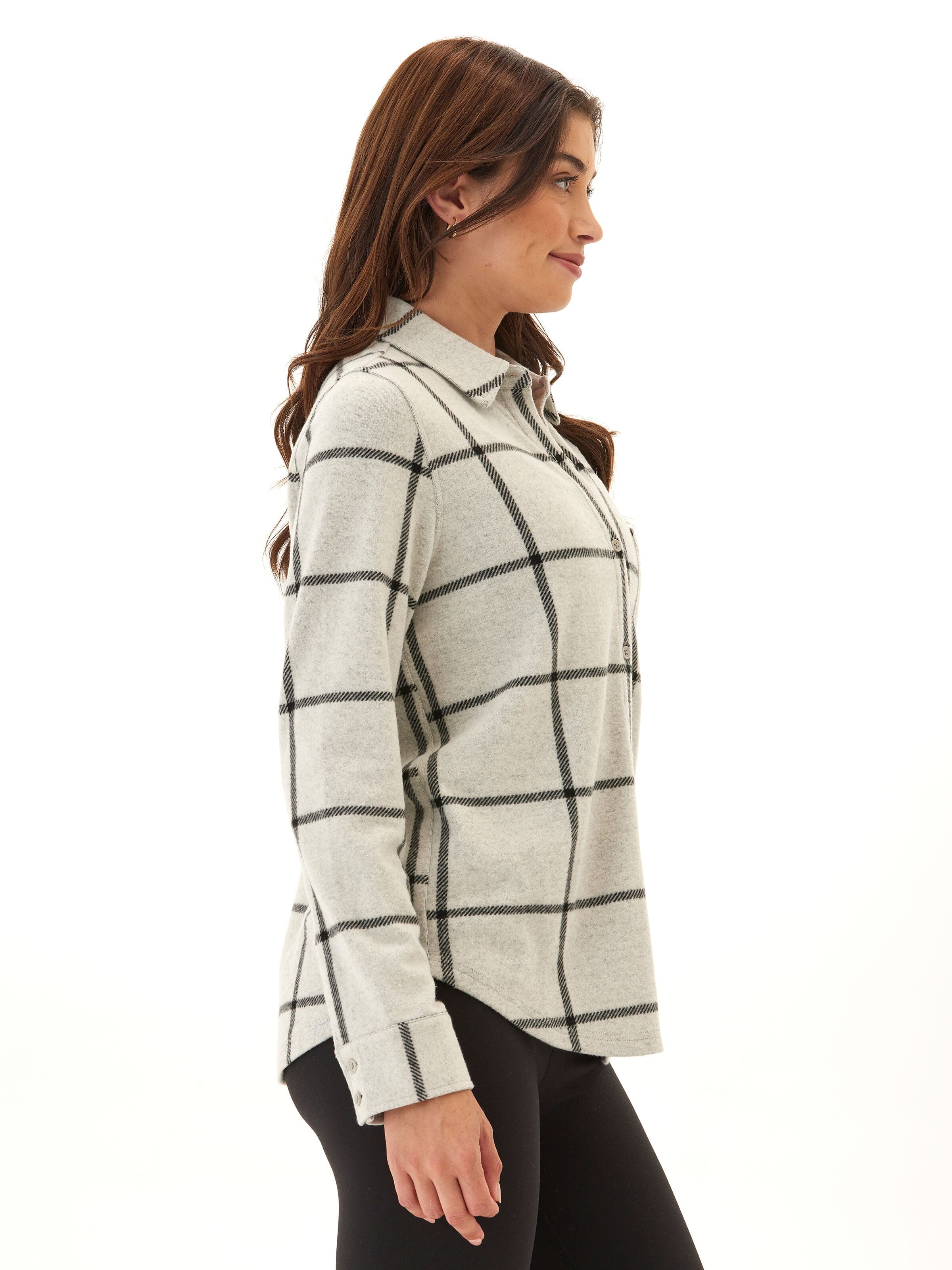 Kandyce Knit Fleece Button-Up