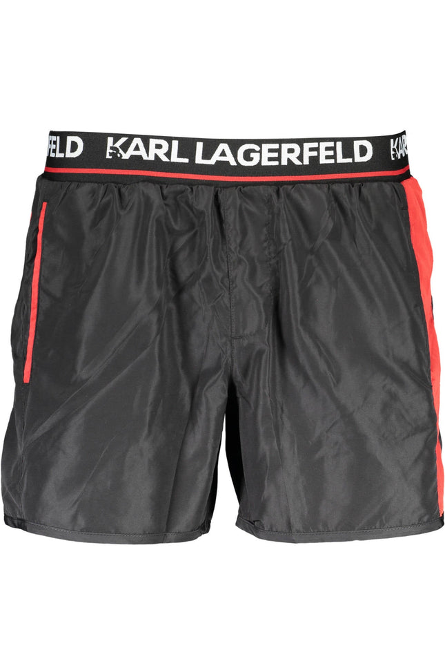 KARL LAGERFELD SWIMSUIT PART UNDER BLACK MAN-Mare-KARL LAGERFELD BEACHWEAR-Urbanheer