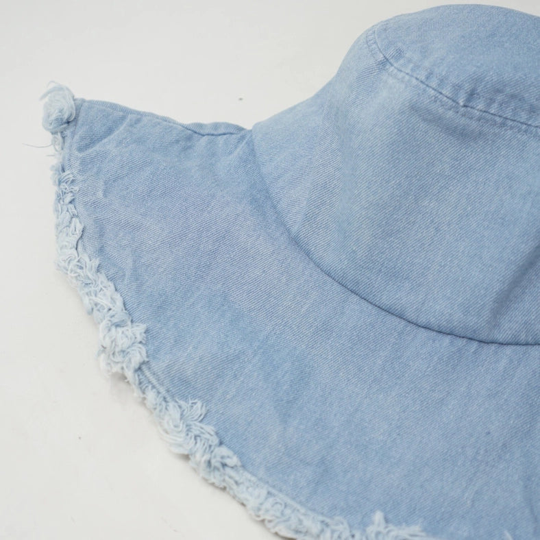 Keanu-Denim-Bucket Hats-Olive & Pique-12 x 9 x 0.5 in (30.5 x 22.9 x 1.3 cm)-Urbanheer