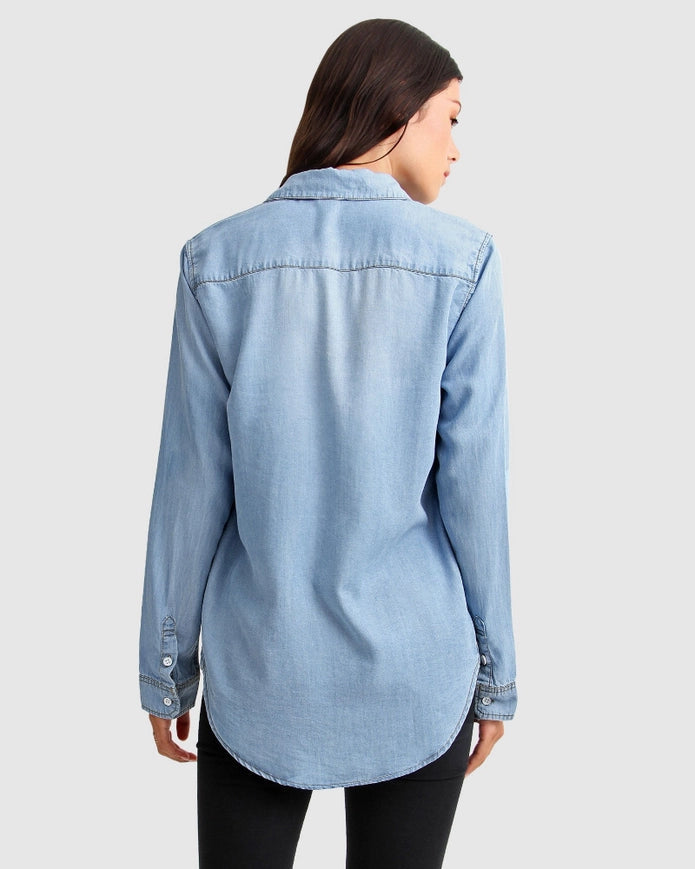 Keep Me Wild Denim Top-Top-Belle & Bloom-XS-Urbanheer