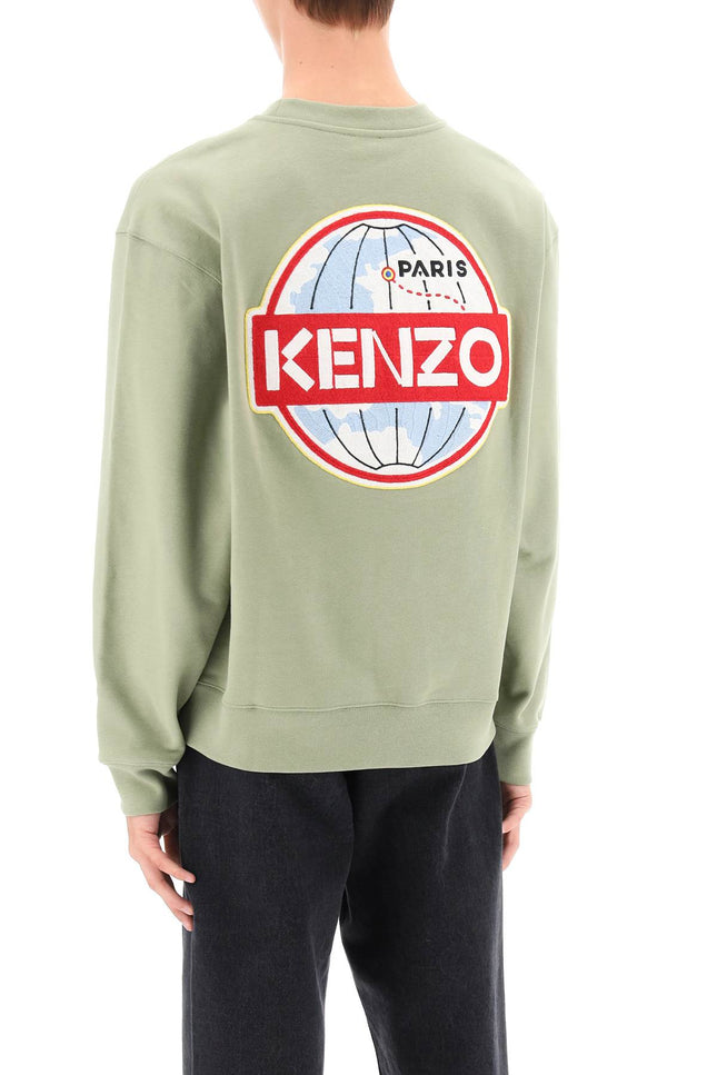 Kenzo kenzo travel crew-neck sweatshirt-men > clothing > t-shirts and sweatshirts > sweatshirts-Kenzo-xl-Green-Urbanheer