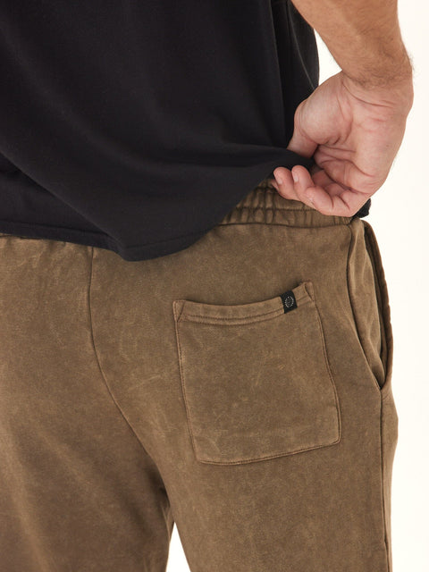 Kevin Mineral Wash Cotton Blend Terry Pant
