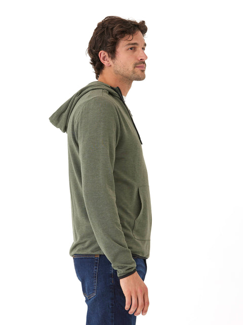 Khris 1/4 Zip Feather Fleece Hoodie