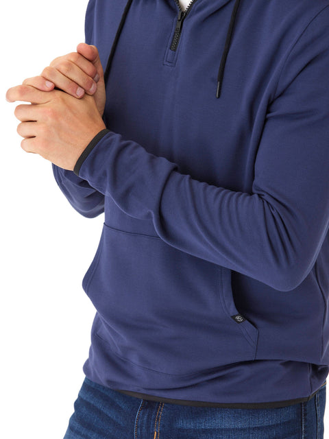 Khris 1/4 Zip Feather Fleece Hoodie