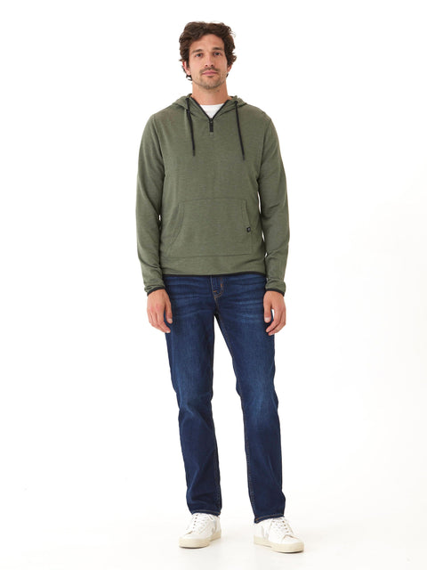 Khris 1/4 Zip Feather Fleece Hoodie