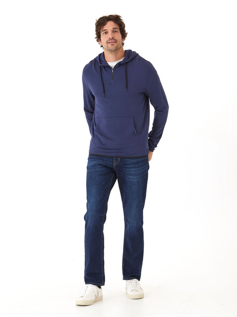 Khris 1/4 Zip Feather Fleece Hoodie