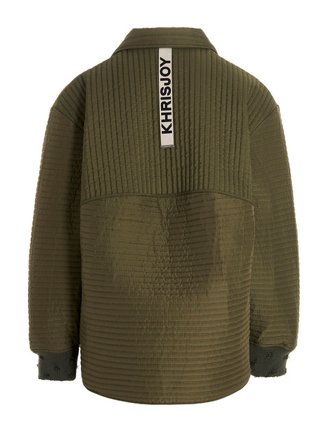 Khrisjoy Chore Quilted Stripes Down Jacket