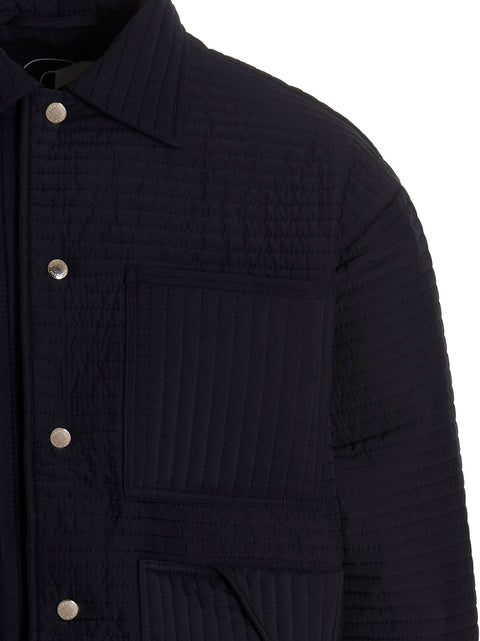 Khrisjoy Chore Quilted Stripes Down Jacket