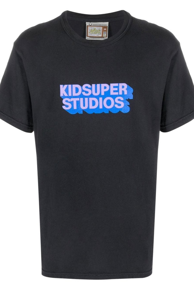 Kidsuper T-Shirts And Polos Black-men > clothing > topwear-Kidsuper-Urbanheer