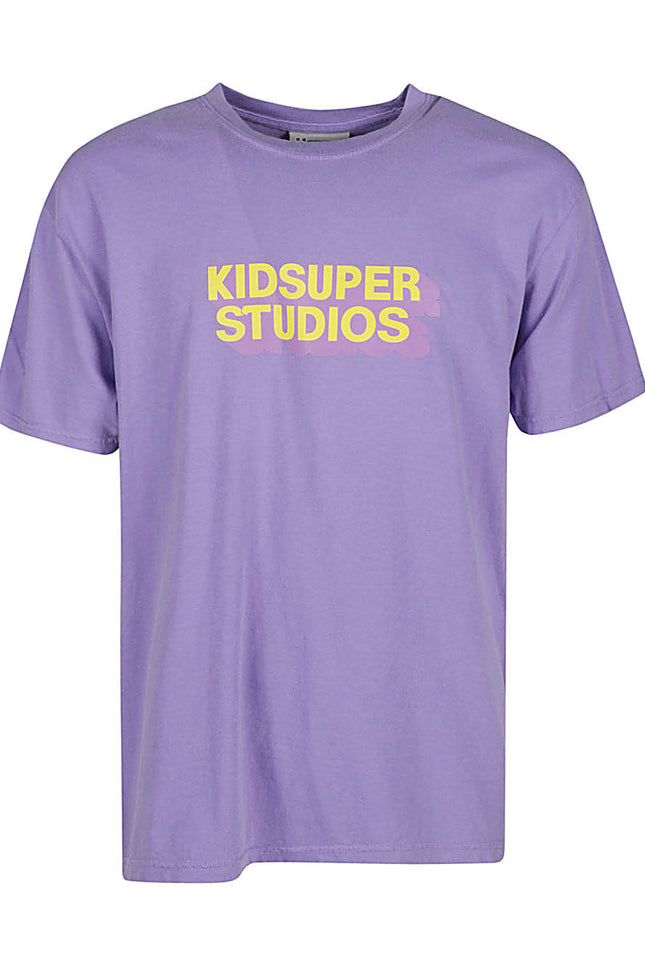 Kidsuper T-Shirts And Polos Lilac-men > clothing > topwear-Kidsuper-Urbanheer