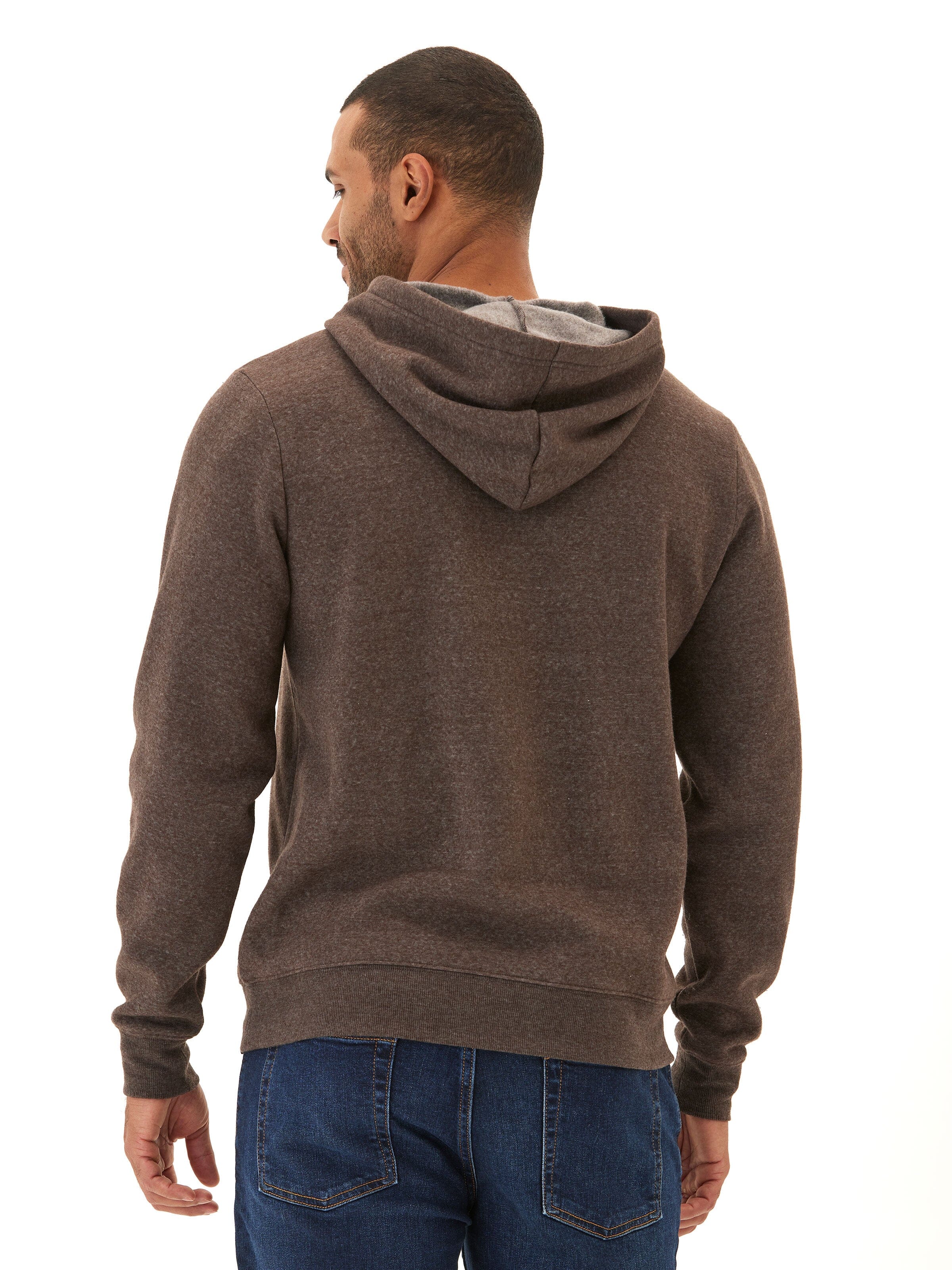 Kieran Triblend Fleece Henley Hoodie