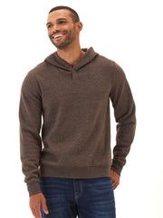 Kieran Triblend Fleece Henley Hoodie