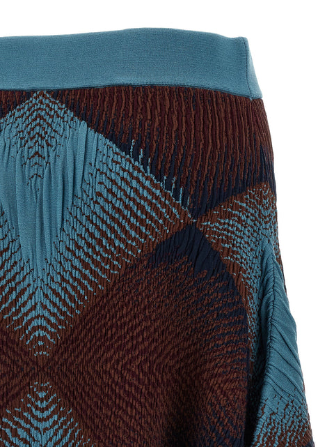 Kiko Kostadinov Ikat Argyle Skirt