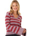 Kiley Summit Stripe Cotton Blend Bell Sleeve Sweater