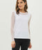 Kim Mesh-Sleeve Top in Pima Modal