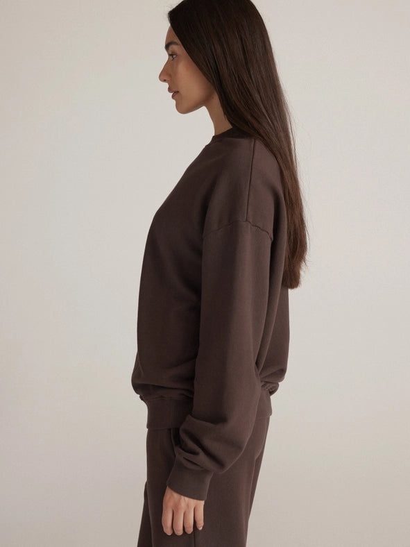 Kira Sweatshirt ESPRESSO-Sweatshirt-CLYQUE-XS-Urbanheer