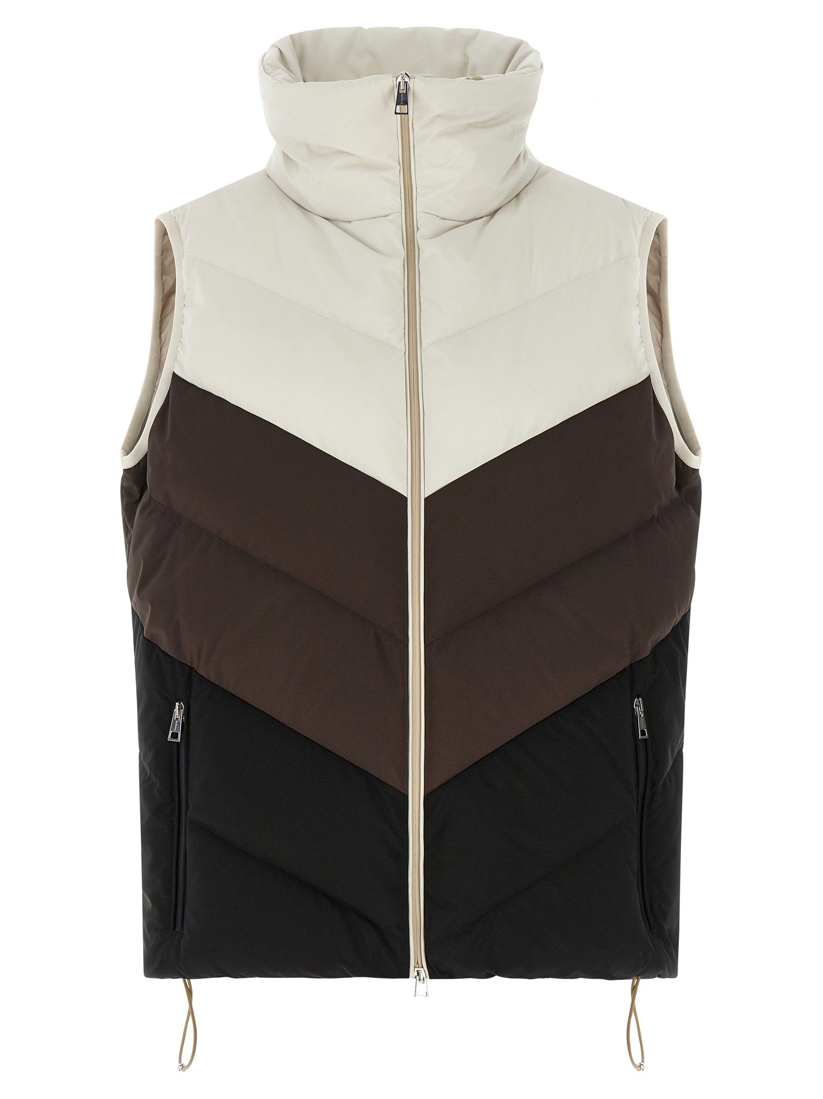 Kiton Chevron Stitching Padded Vest