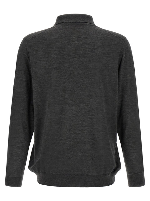 Kiton Wool Polo Shirt 14 Microns