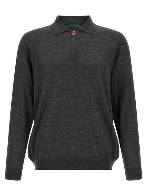 Kiton Wool Polo Shirt 14 Microns