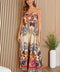 Kitten Floral Print Straplessdress-Dress-MILIO MILANO-XS-Beige-Urbanheer