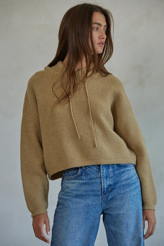 Knit Acrylic Nylon Polyester Sweater Ribbed Round Ne Camel-Sweater-By Together-S-Camel-Urbanheer