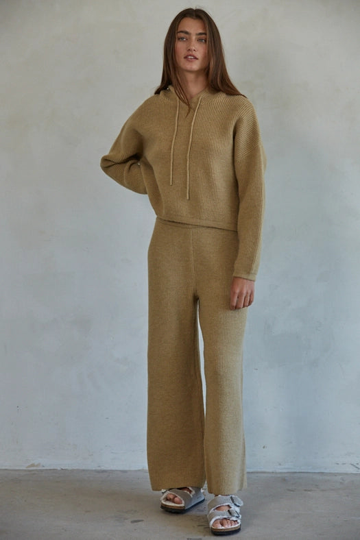 Knit Acrylic Nylon Polyester Sweater Ribbed Round Ne Camel-Sweater-By Together-S-Camel-Urbanheer