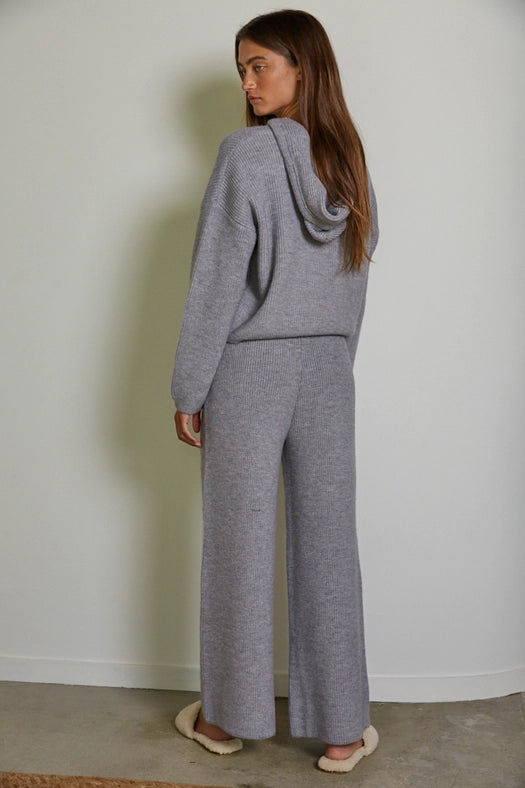 Knit Acrylic Nylon Polyester Sweater Ribbed Round Ne Light Grey-SWEATER-By Together-S-Light Grey-Urbanheer