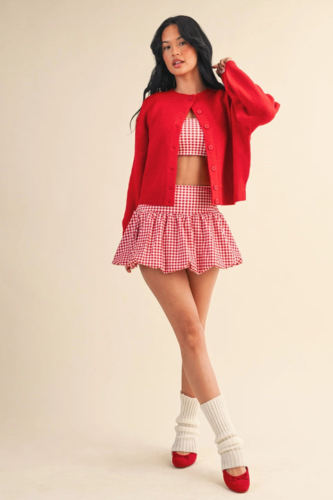 Knit Button Up Cardigan Sweater