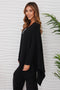 Knit Dolman Open Caradigan - Black