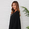 Knit Dolman Open Caradigan - Black