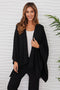 Knit Dolman Open Caradigan - Black