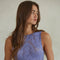 Knit Seamless Jacquard Round Neck Tank Top Dark Periwinkle-Tank Top-By Together-S/M-Dark Periwinkle-Urbanheer