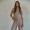 Knit Sweater Cotton Nylon Polyester Wide Leg Pants