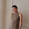 Knit Sweater Ramie Cotton See Through Tank Top Moss-Tank Top-a.ren-S-Moss-Urbanheer