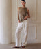 Knit Sweater Ramie Cotton See Through Tank Top Moss-Tank Top-a.ren-S-Moss-Urbanheer