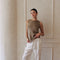 Knit Sweater Ramie Cotton See Through Tank Top Moss-Tank Top-a.ren-S-Moss-Urbanheer