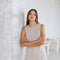 Knit Sweater Ramie Cotton See Through Tank Top Natural-Tank Top-a.ren-S-Natural-Urbanheer