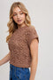 Knit Sweater Short Sleeved Pullover MOCHA-Pullover-Bluivy-S-MOCHA-Urbanheer
