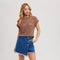 Knit Sweater Short Sleeved Pullover MOCHA-Pullover-Bluivy-S-MOCHA-Urbanheer