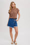 Knit Sweater Short Sleeved Pullover MOCHA-Pullover-Bluivy-S-MOCHA-Urbanheer