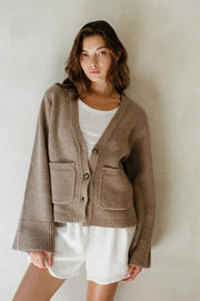 Knit Sweater Wool Cashmere the Eleni Cardigan-Cardigan-By Together-S-Mocha-Urbanheer