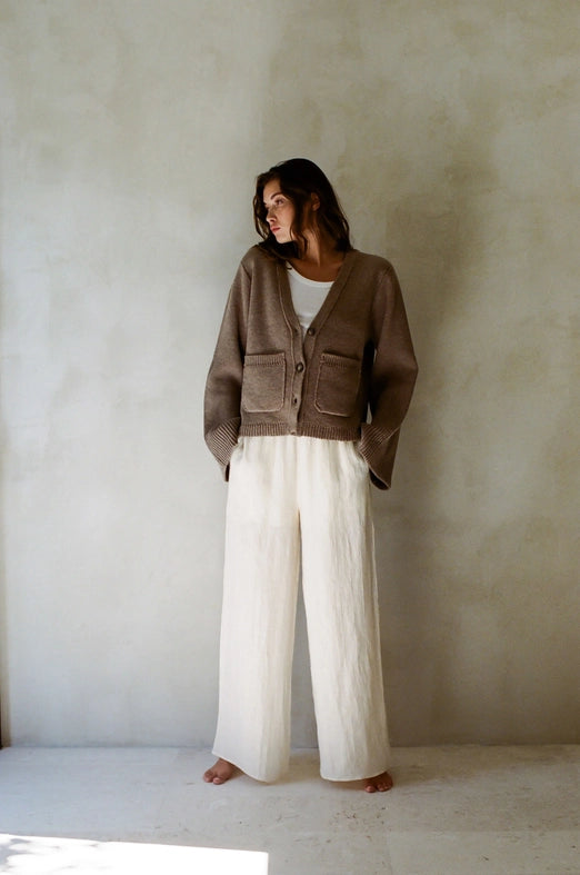 Knit Sweater Wool Cashmere the Eleni Cardigan-Cardigan-By Together-S-Mocha-Urbanheer