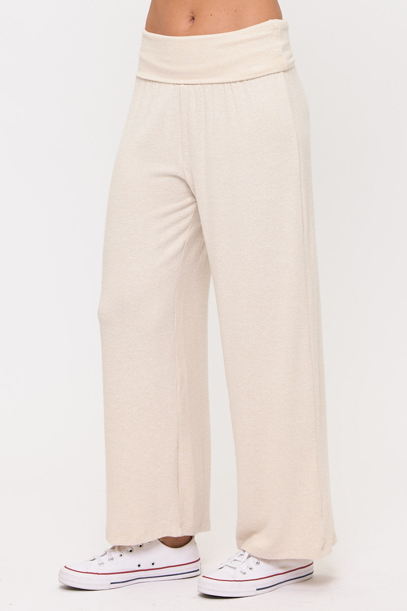Knitted Wide Leg Pants-1