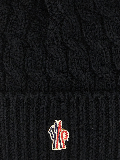 Moncler Grenoble Wool Beanie With Pon-pon