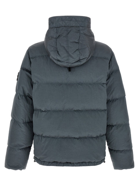 Stone Island Crumpled Effect Down Jacket