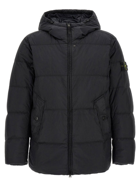 Stone Island Ruffled Effect Down Jacket
