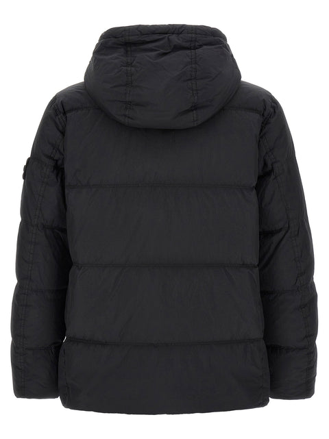 Stone Island Ruffled Effect Down Jacket
