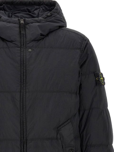 Stone Island Ruffled Effect Down Jacket