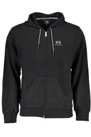 La Martina Men'S Black Zip Sweatshirt-Felpe-LA MARTINA-BLACK-M-Urbanheer